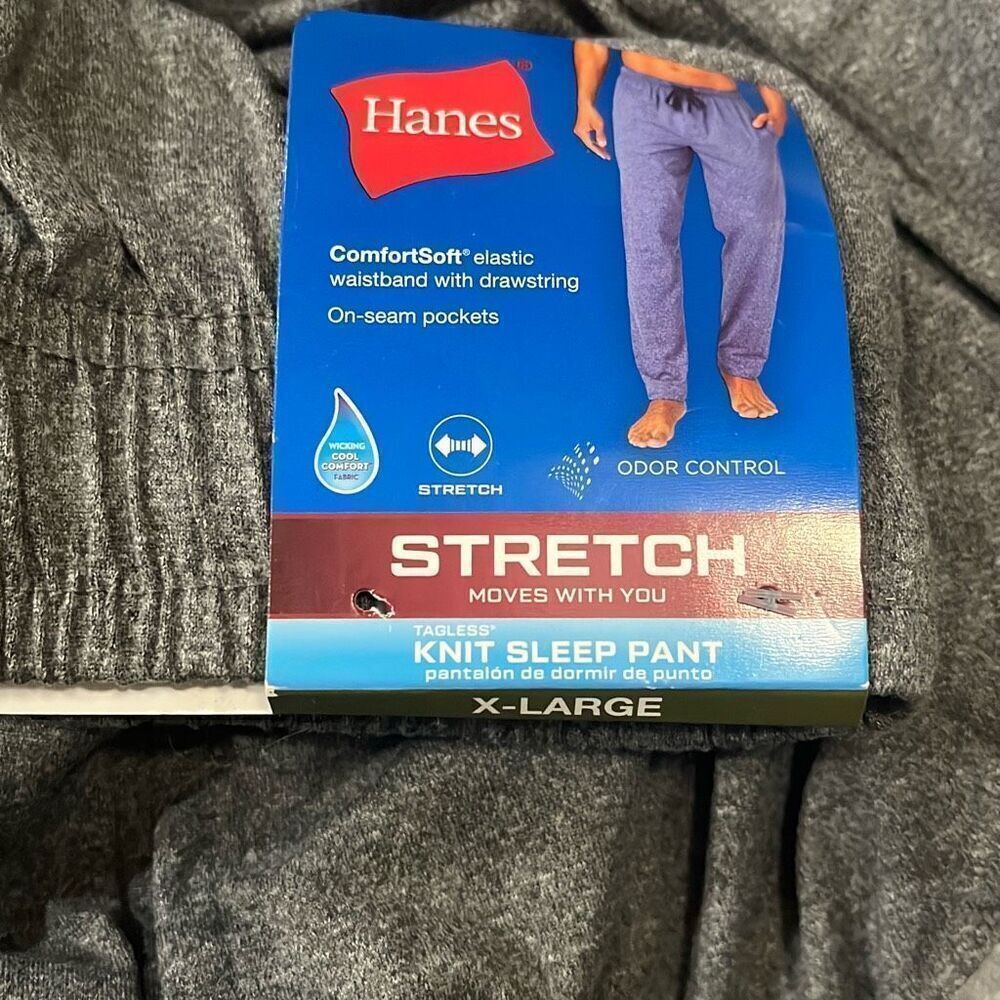 NWT Men’s Hanes Sleep Pants - Picture 2 of 4